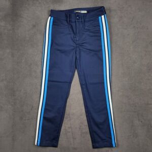Polo Golf Ralph Lauren Pants Womens 2 Navy Blue Tuxedo Side Stripe Ankle NEW
